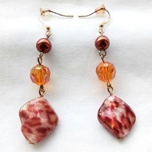 ❗2/$12❗Macy's Shell & Bead Earrings